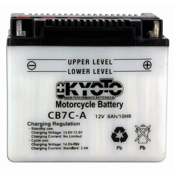 KYOTO Batterie Dry Charged (ohne Batteries&auml;ure) 12V/8Ah YB7C-A (CB7C-A)