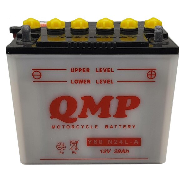 NIELSEN QMP Batterie Dry Charged (ohne Batteries&auml;ure) 12V/28Ah (Y60-N24L-A)