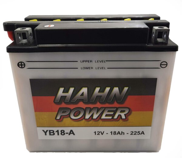 HAHN POWER Batterie passend f&uuml;r ARCTIC CAT Mountain Cat 600 Bj 02-04 (YB18-A)