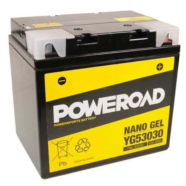 POWEROAD Batterie passend f&uuml;r BMW R100/7 Bj 76-84 (53030)