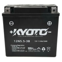 KYOTO Batterie passend f&uuml;r GILERA V NGR Kick-Start...