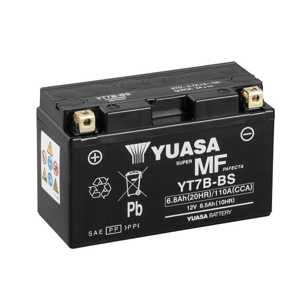 YUASA Batterie (bef&uuml;llt, ready-to-use) passend f&uuml;r YAMAHA YP 250 Majesty 250ccm Bj 92-04 (YT7B-BS)