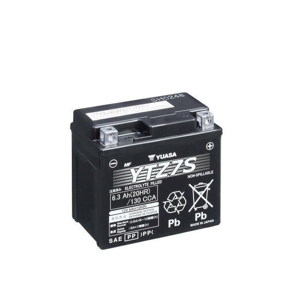 YUASA Batterie (bef&uuml;llt, ready-to-use) passend f&uuml;r HONDA Zoomer NPC 50 50ccm Bj 01-14 (YTZ7S)
