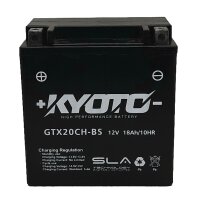 KYOTO Batterie f&uuml;r MOTO-GUZZI Stelvio 1200 8V ab Bj 11 (YTX20CH-BS)