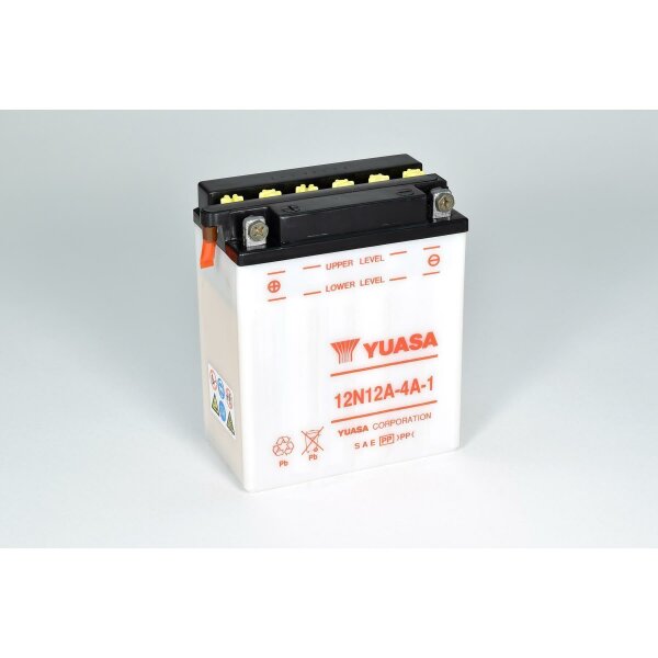 YUASA Batterie passend f&uuml;r HONDA CB 400F Super Sport 400ccm Bj 75-77 (12N12A-4A-1)