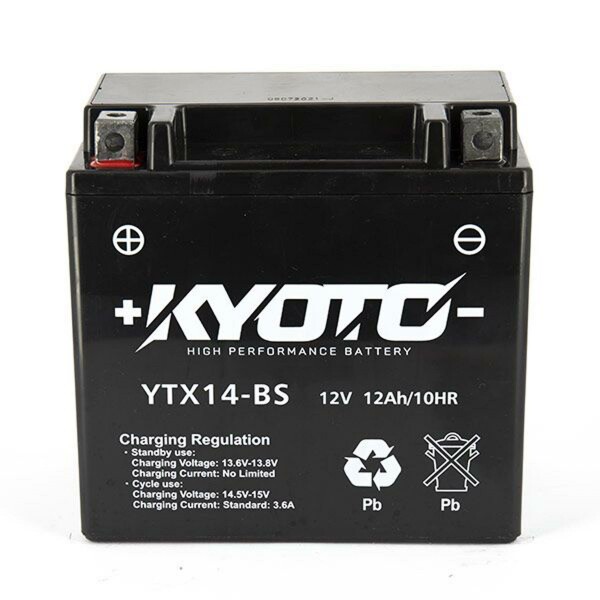 KYOTO Batterie passend f&uuml;r KAWASAKI KLV 1000 Bj 04-06 YTX14-BS