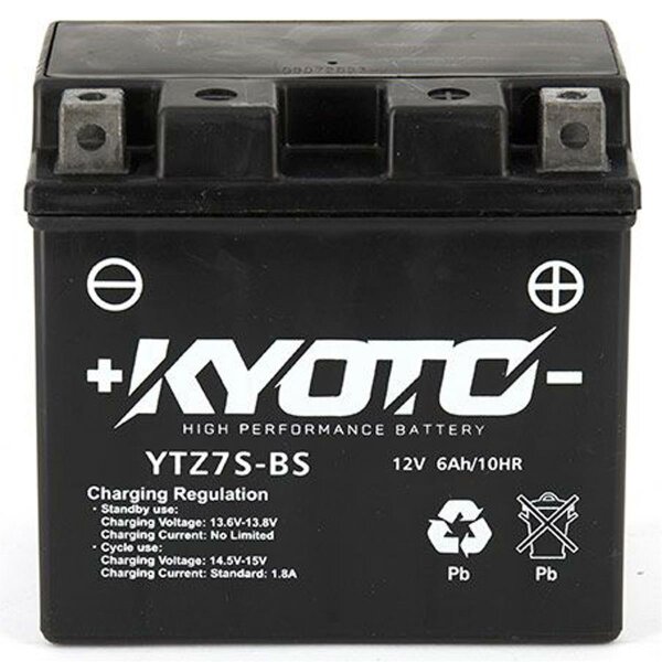 KYOTO Batterie passend f&uuml;r YAMAHA TW 125 Bj 99-06 (YTZ7S)