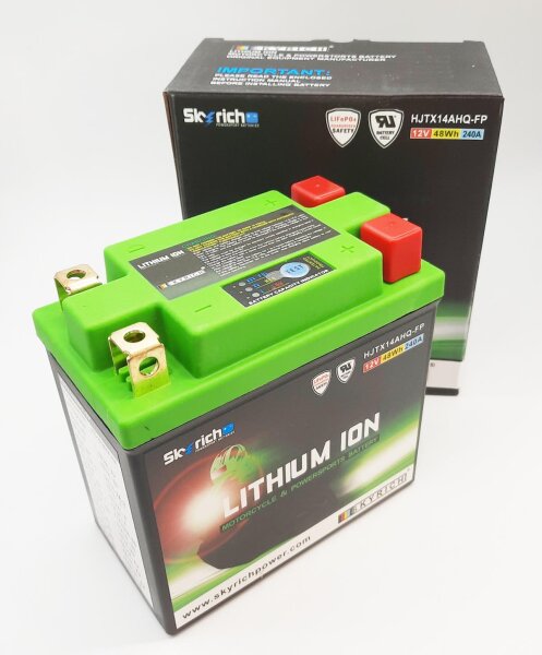 Batterie Lithium-Ion LiFePO YTX14L-BS,YB14-A2/B2 (HJTX14AHQ-FP)