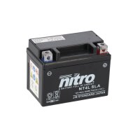 NITRO Batterie 10 St&uuml;ck YB4L-B (NT4L/YTX4L-BS/YTC4L) SLA AGM GEL (bef&uuml;llt)