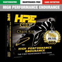 Kettensatz für Yamaha YZ 250 T,U,W mit wartungsfreier Regina Gold HPE Rennkette