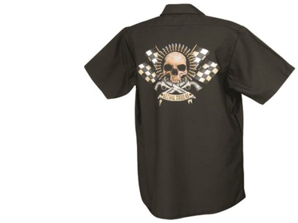 LETHAL THREAT Workshirt Bullet Skull Größe 52 (L)