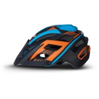 MOTO-HELMETS Fahrradhelm B37 schwarz-orange-blau