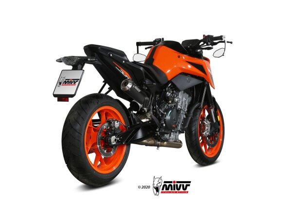 MIVV Auspuff X-M1 für KTM 790 / 890 DUKE Bj. 18-23 schwarz SLIP-ON