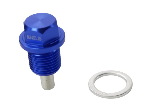 Ölablassschraube für Suzuki/Husqvarna/Hyosung/Kymco/Sachs Magnet blau M14x12.5