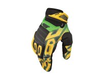 SHOT Cross Enduro Handschuhe FLEXOR IMPACT schwarz-gelb-gr&uuml;n Gr. 9
