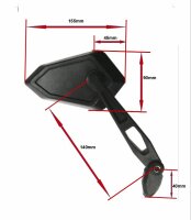 Gelenkspiegel für Adly / Herkules Hurricane / Sentinel  S / XS / Supermoto