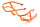 Sturzb&uuml;gel Aluminium f&uuml;r KTM 890 Adventure R Bj. 21 orange