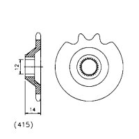 Ritzel Z.12 Zündapp C 50 Sport/CS 25/CX 25/Hai 25/R 50