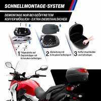 Koffer 32 Liter Top case universal, Helmkoffer für Roller, Motorrad, Mofa, Quad