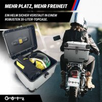 Topcase für Benzhou YY125T-26 im robusten 35 Liter Aluminium-Design