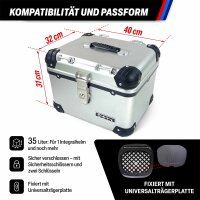 Topcase für Scomadi TLS im robusten 35 Liter Aluminium-Design