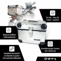 Topcase für Tauris Freccia im robusten 35 Liter Aluminium-Design