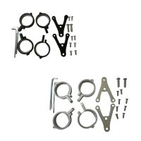 Scheinwerfer Haltesatz 7 Zoll schwarz/silber