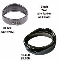 Scheinwerfer Zierring 7 zoll für Harley Davidson...