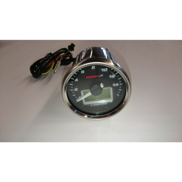 KOSO D55 GP Style Drehzahlmesser / Thermometer (max. 16000 U/min / max. 150 C&deg;)