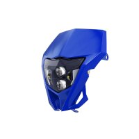 Scheinwerfer LED Universal Blau f&uuml;r Yamaha KTM Aprilia Supermoto Enduro