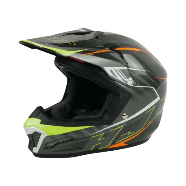 HJC CL XY II Enduro Cross Helm Schwarz Gelb Orange Gr. (L) 54cm