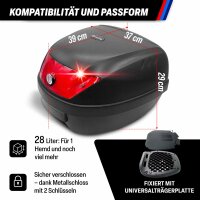 Top Case für Aprilia Roller 28Liter Helmkoffer