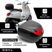 Top Case für Aprilia Roller 28Liter Helmkoffer