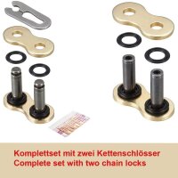 DID Kette VX3 X-Ring 520x104 Glieder Gold Nietschloss...