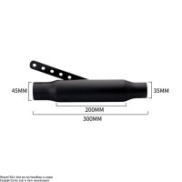 Auspuff Universal 38-45mm Retro Chrom Endtopf Slip-On