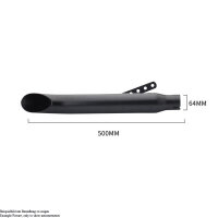 Auspuff Universal 38-45mm Retro Chrom Endtopf Slip-On