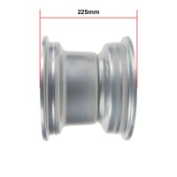 Felge 10x8-110 hinten Quad ATV Felge Chrom Alu Optik hinten