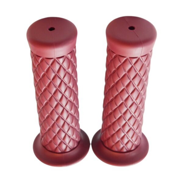 Chopper Motorradgriffe Diamond-Style 7/8" 1" Dunkelrot