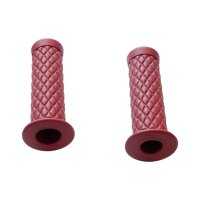 Chopper Motorradgriffe Diamond-Style 7/8" 1" Dunkelrot