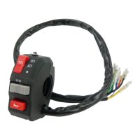 Schaltereinheit Motorrad 28,6mm Lernker Licht Hupe...