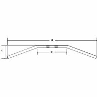 Stahllenker 1Zoll (25,4mm) ABE Dragbar Medium mit...