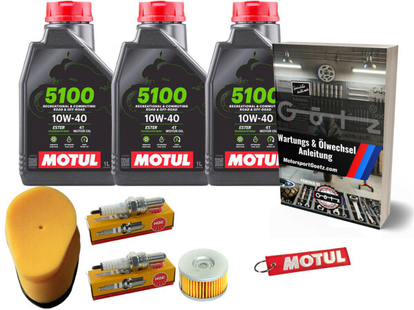 Kundendienstset für Suzuki DR 650 SE/SEU 96-00 3L Öl Zündkerze Luftfilter Ölfilter Anleitung