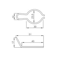 Sicherungsfeder Kickstarterritzel für...