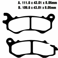 Bremsbeläge Typ FA603 Semi-Metall Roller