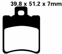 Bremsbeläge Typ FA193 Semi-Metall Roller