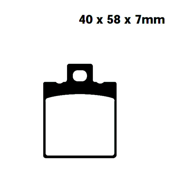 Bremsbeläge Typ FA047 Semi-Metall Motorrad Quad ATV & Roller