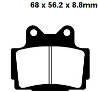 Bremsbeläge Typ FA104 Semi-Metall Motorrad