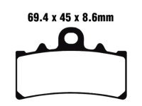 Bremsbeläge Typ FA606 Semi-Metall Motorrad