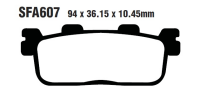Bremsbeläge Typ SFA607 Semi-Metall Roller
