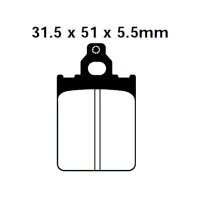 Bremsbeläge Typ FA186 Semi-Metall Roller